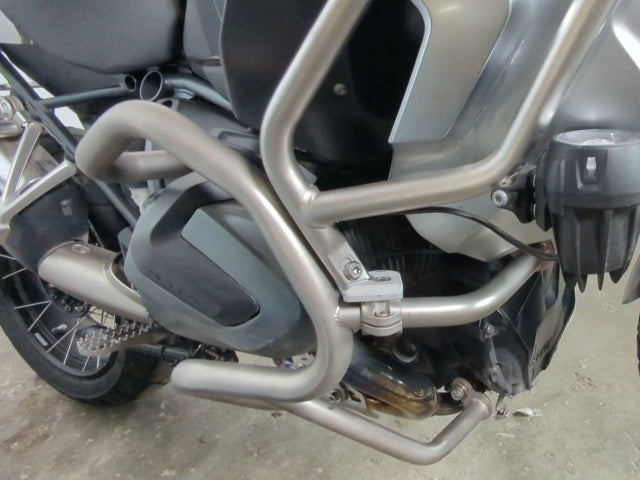 AltRider Crash Bars for the BMW R 1250 GS Adventure - Black - With Mounting Bracket | R123-2-1002