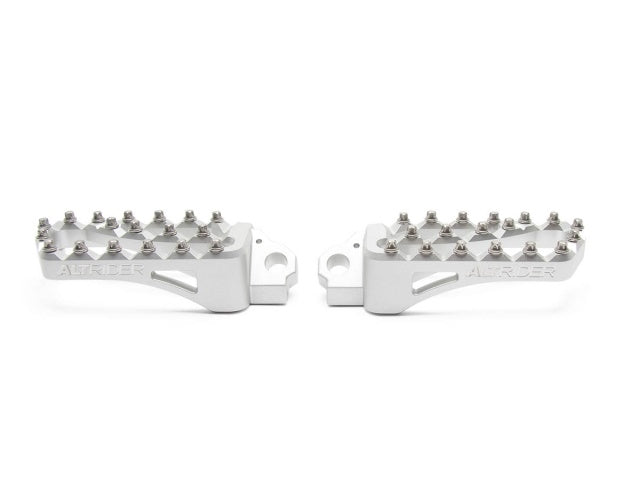 AltRider Extra Wide Foot Pegs for Yamaha and KTM Models - Silver | T719-0-2105