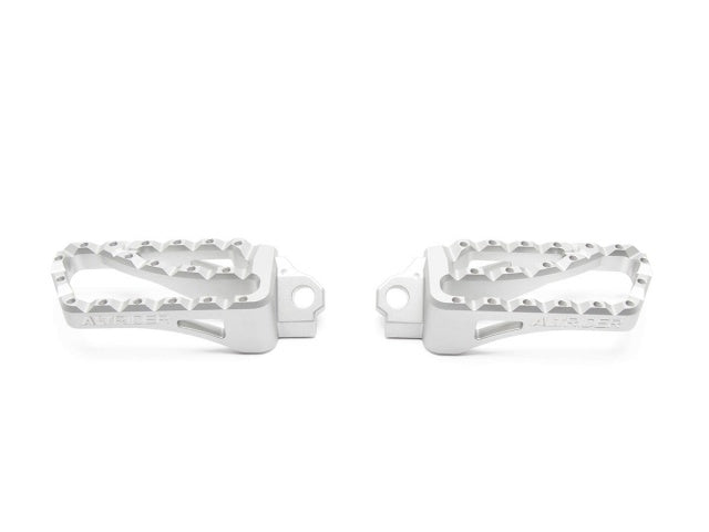 AltRider Extra Wide Foot Pegs for Yamaha and KTM Models - Silver | T719-0-2105