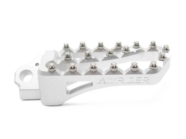 AltRider Extra Wide Foot Pegs for Yamaha and KTM Models - Silver | T719-0-2105