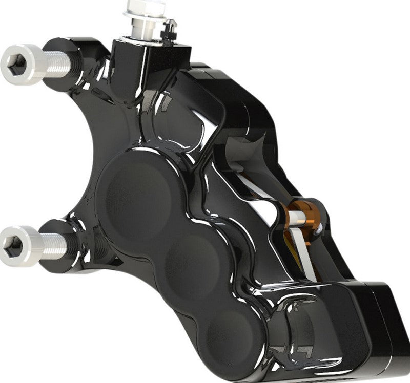 ARLEN NESS BRAKE CALIPER 6-PISTON FRONT BLACK | 02-215