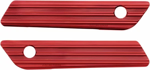 Arlen Ness Saddlebag Latch Covers Red | 03-616
