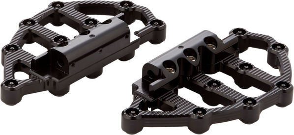Arlen Ness MX Billet Floorboards Black | 06-896