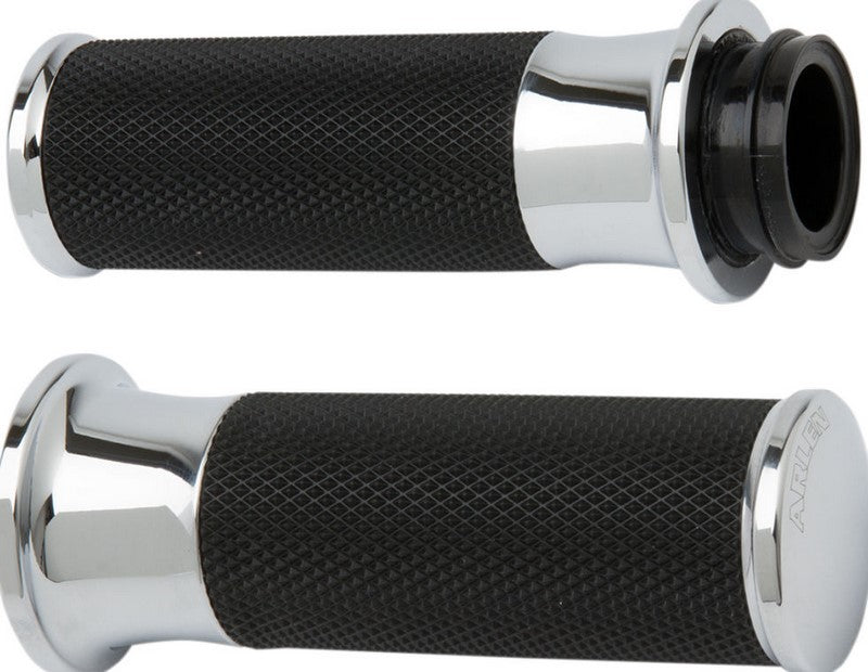 ARLEN NESS GRIPS SMOOTH FUSION THROTTLE BY CABLE CHROME | 07-320