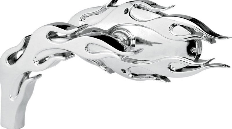ARLEN NESS MIRROR FLAMED MICRO CHROME LEFT | 13-070