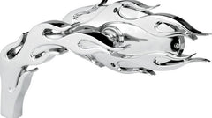 ARLEN NESS MIRROR FLAMED MICRO CHROME LEFT | 13-070