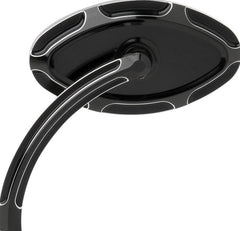 ARLEN NESS MIRROR CAT EYE BEVELED SHORT STEM LEFT BLACK | 13-130