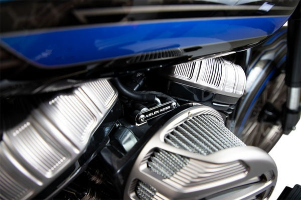 Arlen Ness 10 Gauge Rocker Box Top Covers Titanium | 18-267