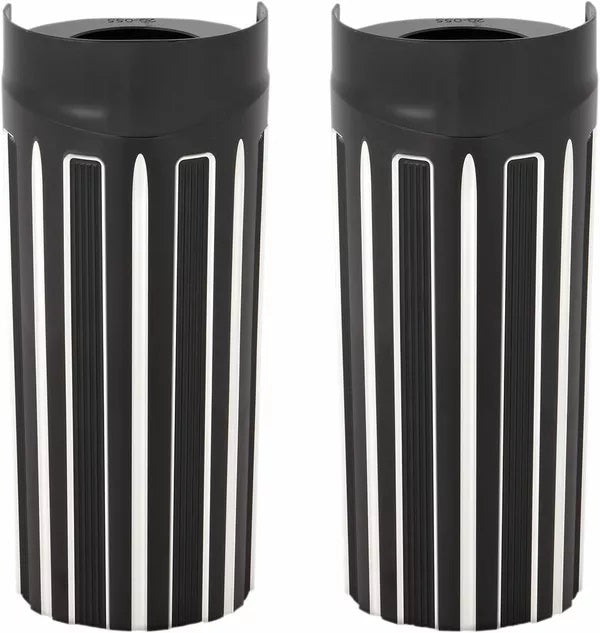 Arlen Ness Aluminum Fork Boot Covers Black | 20-004