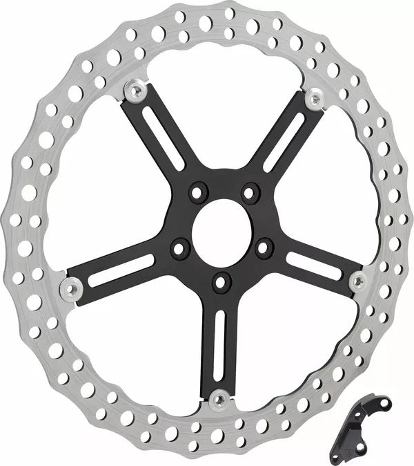 Arlen Ness 15" Big Brake Jagged Floating Rotor Kit Chrome | 300-041