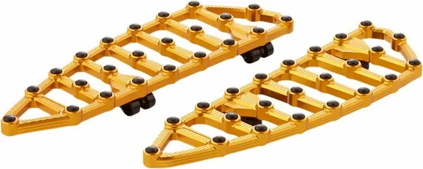 Arlen Ness MX Billet Floorboards Gold | 410-010