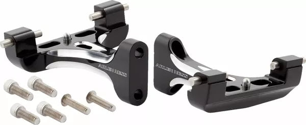 Arlen Ness Forged Passenger Floorboard Mounts Black | 410-033
