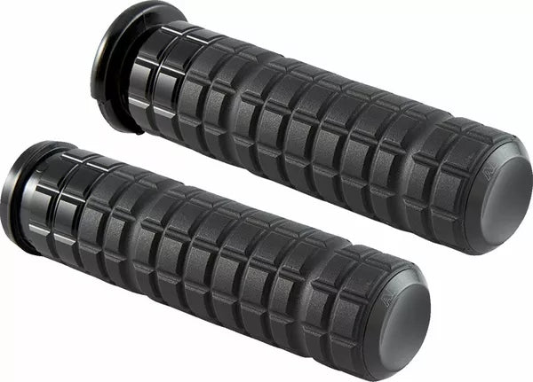 Arlen Ness SpeedLiner Grips Black | 500-002