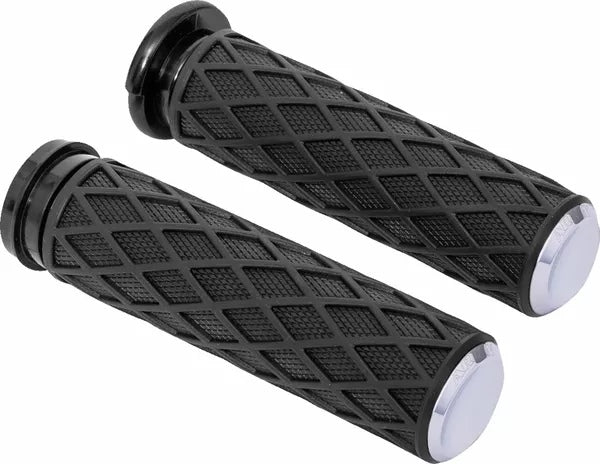 Arlen Ness Diamond Grips Chrome | 500-008