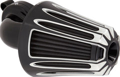 ARLEN NESS AIR CLEANER KIT MONSTER SUCKER WITH COVER DEEP CUT BLACK | 81-004