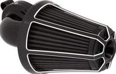 ARLEN NESS AIR CLEANER KIT MONSTER SUCKER WITH COVER BEVELED BLACK | 81-008