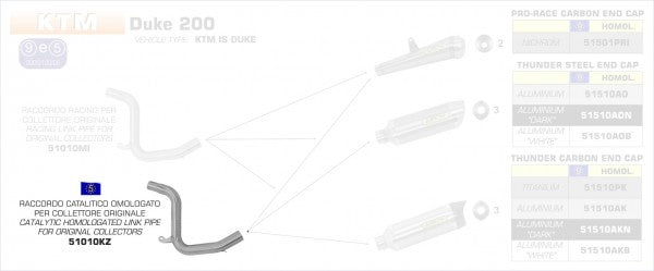 HOMOLOGATED EURO4 LINK PIPE