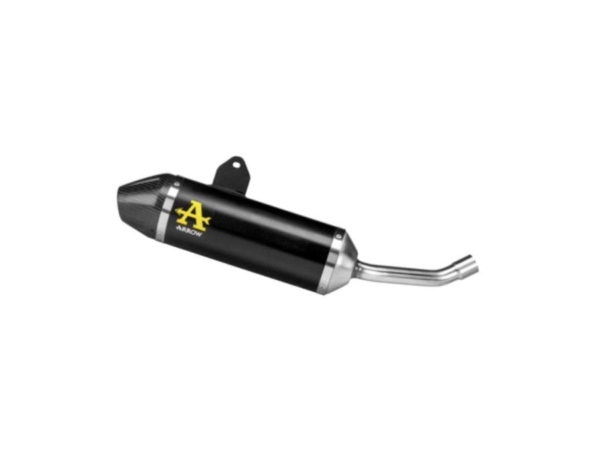 Thunder Omologated Slip-On Dark Aluminium Carbon Fibre End Cap
