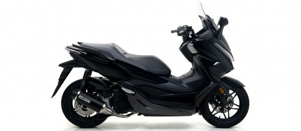 HOMOLOGATED ALUMINIUM DARK RACE-TECH SILENCER WITH BLACK END CAP FOR ARROW COLLECTOR