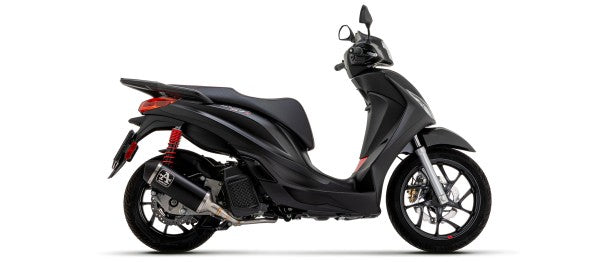 Scooter Urban aluminium Dark silencer with Dark end cap, Endcap Black Steel, ECE Homologated, Included DB-Killer