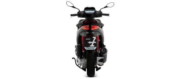 Scooter Urban aluminium Dark silencer with Dark end cap, Endcap Black Steel, ECE Homologated, Included DB-Killer