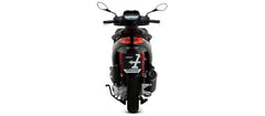 Scooter Urban aluminium Dark silencer with Dark end cap, Endcap Black Steel, ECE Homologated, Included DB-Killer