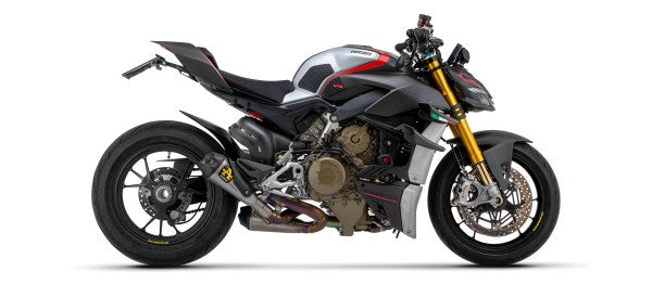 RACING DOUBLE TITANIUM WORKS SILENCERS + 1:1 ST.STEEL LINK PIPE