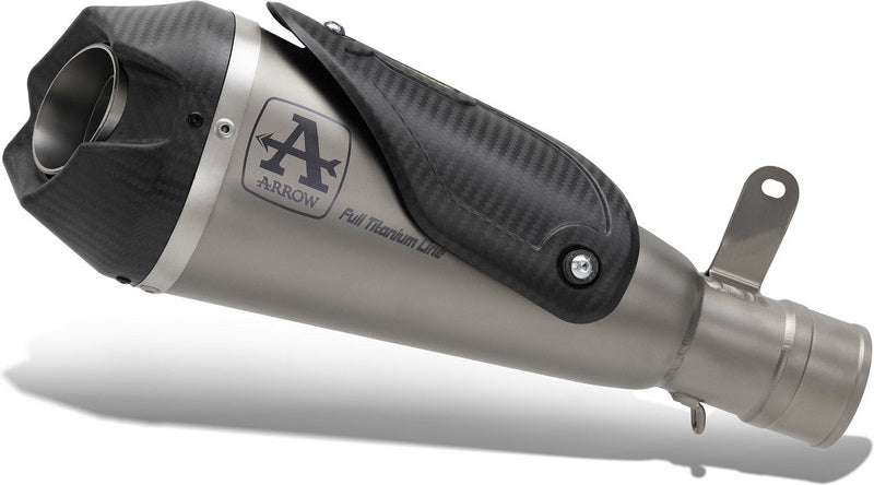 Titanium Works silencer with titanium link pipes