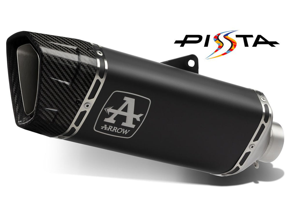 Pista Black Titanium Exhaust Slip-On Approved