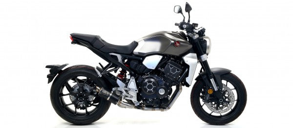 HOMOLOGATED NICHROM DARK GP2 SILENCER WITH WELDED LINK PIPE LOW VERSION FOR ORIGINAL AND ARROW COLLECTOR