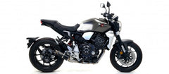 HOMOLOGATED NICHROM DARK GP2 SILENCER WITH WELDED LINK PIPE LOW VERSION FOR ORIGINAL AND ARROW COLLECTOR