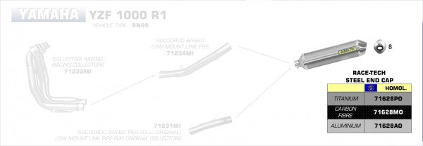 4:2:1 STAINLESS STEEL COLLECTOR FOR ORIGINAL AND ARROW SILENCERS