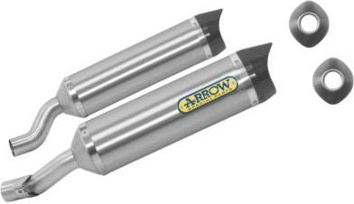 ARROW KAWASAKI Z 1000 HOMOLOGATED ALUMINIUM THUNDER RH+LH SILENCERS WITH CARBON END CAP | 71755AK