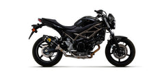 HOMOLOGATED ALUMINIUM DARK RACE-TECH SILENCER WITH CARBON END CAP FOR ARROW LINK PIPE