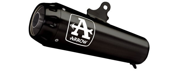 HOMOLOGATED NICHROM DARK PRO-RACE SILENCER WITH WELDED LINK PIPE AND CARBON END CAP