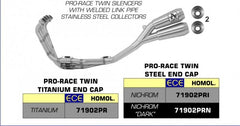 Full Sys Tem With Stainless S. Collectors And Hom Ol. Titan. Pro-Race (Upp.+Low.)Silencers