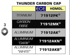 Street Street Thunder aluminium Dark silencer with carby end cap, Endcap Carbon, ECE Homologated, Included DB-Killer