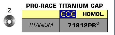 Street Titanium Pro-Race silencer, Endcap Titanium, ECE Homologated, Included DB-Killer