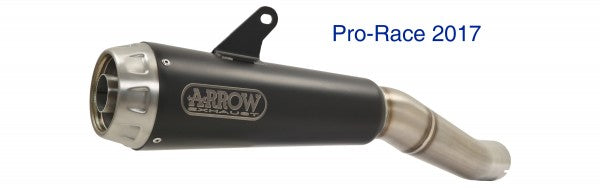 Street Pro-Race Nichrom Dark silencer, ECE Homologated