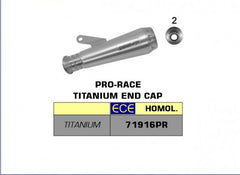 Street Titanium Pro-Race silencer, ECE Homologated