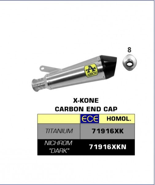 Street X-Kone titanium silencer, ECE Homologated