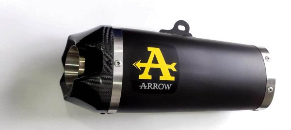 Street Works Nichrom Dark silencer with carby end cap, Endcap Carbon, ECE Homologated, Included DB-Killer