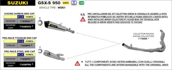 HOMOLOGATED TIT. PRO-RACE SILENCER WITH WELDED LINK PIPE