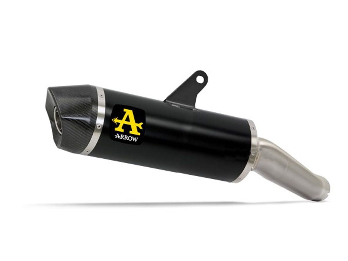 Exhaust Indy Race Slip-On Dark Aluminum Approved