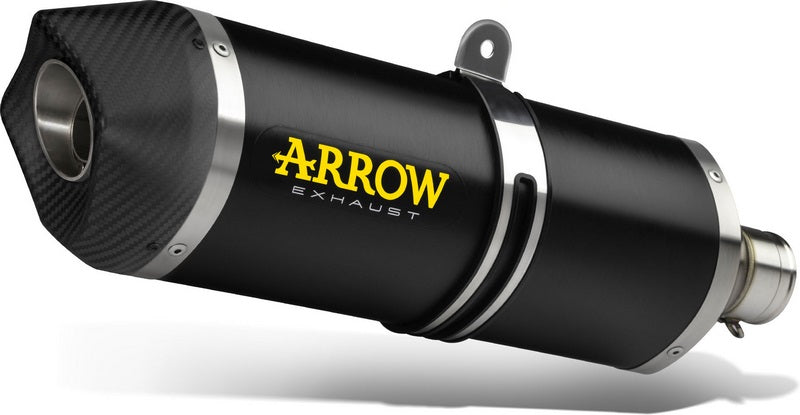Race-Tech aluminium "Dark" silencer with carby end cap