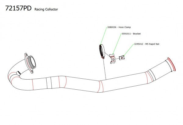 Racing Stainless Steel Collectors For Original Exhaust Or For Arrow Exhaust With Link Pipe