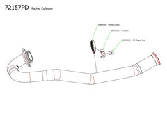 Racing Stainless Steel Collectors For Original Exhaust Or For Arrow Exhaust With Link Pipe