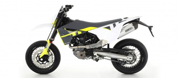 HOMOLOGATED TITANIUM RACE TECH SILENCER WITH CARBON END CAP FOR ARROW LINK PIPES