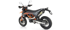 Race Tech Homol. Titanium Exhaust With Carbon Endcap For Arrow Link Pipe