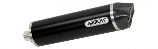 Exhaust Muffler Silencer Maxi Race-Tech Aluminum Dark End Cap Carbon Ece Euro4 Approved